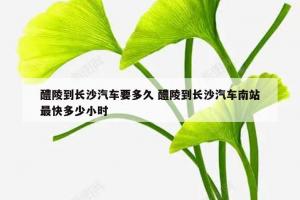 醴陵到长沙汽车要多久 醴陵到长沙汽车南站最快多少小时