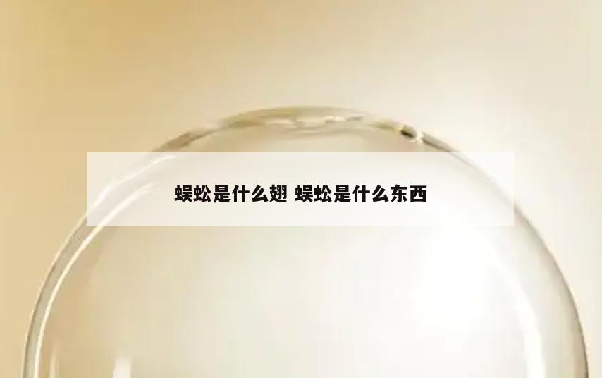 蜈蚣是什么翅 蜈蚣是什么东西