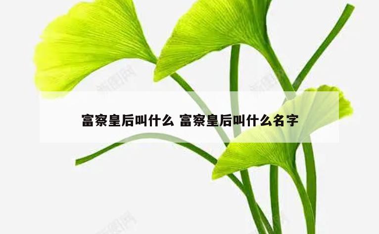 富察皇后叫什么 富察皇后叫什么名字