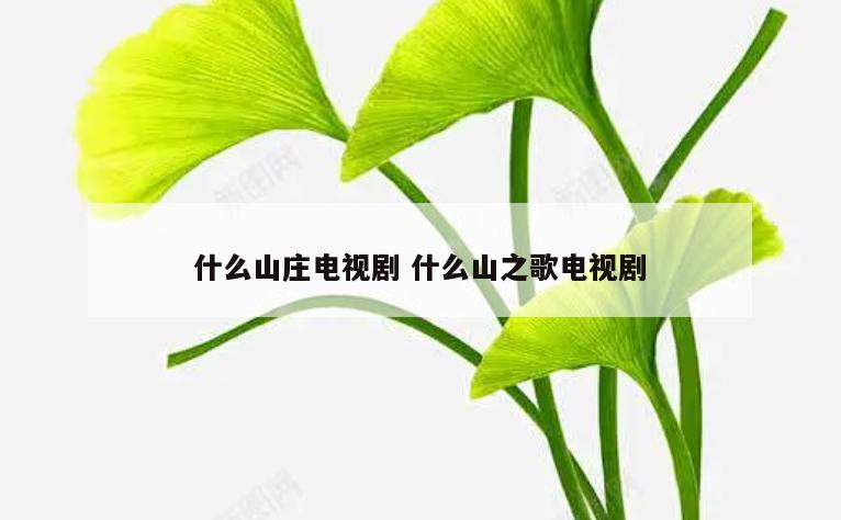 什么山庄电视剧 什么山之歌电视剧